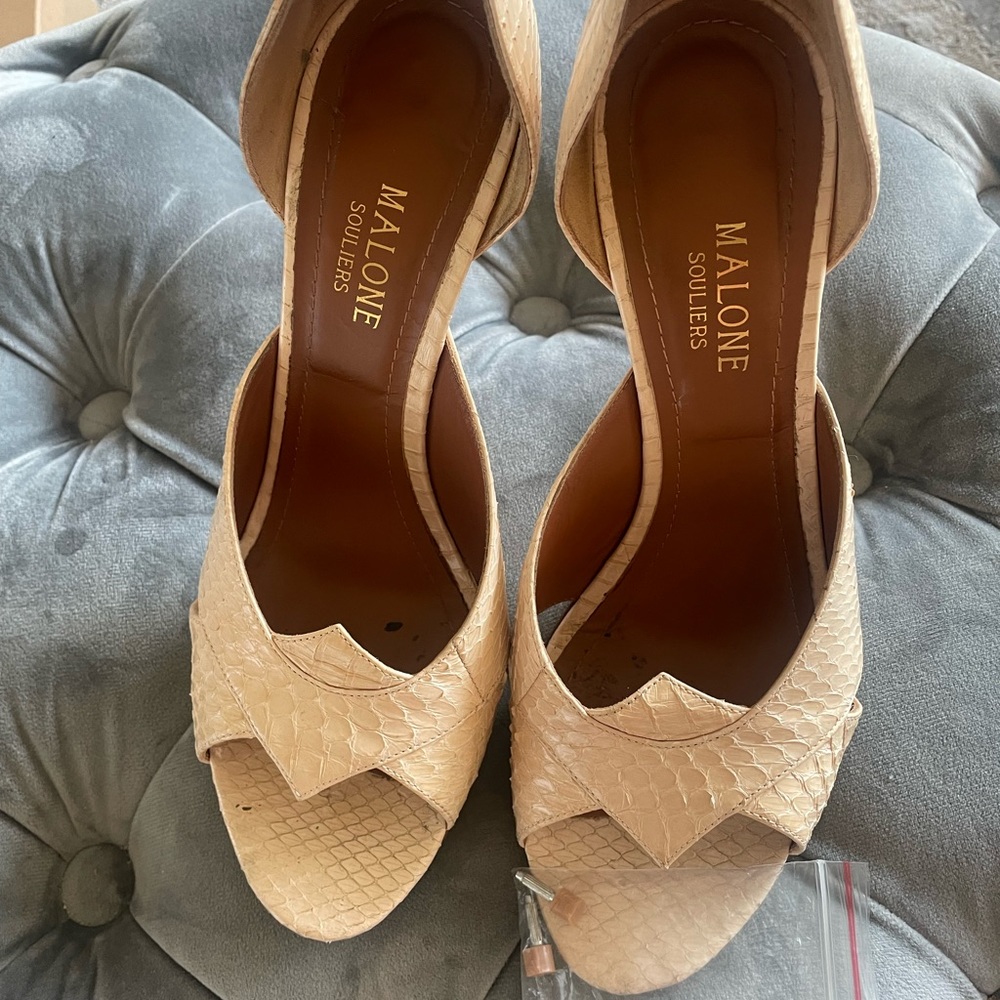 Malone Souliers, size 40, excellent condition worn twice, extraheel tap included